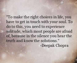 Deepak Chopra on solitude